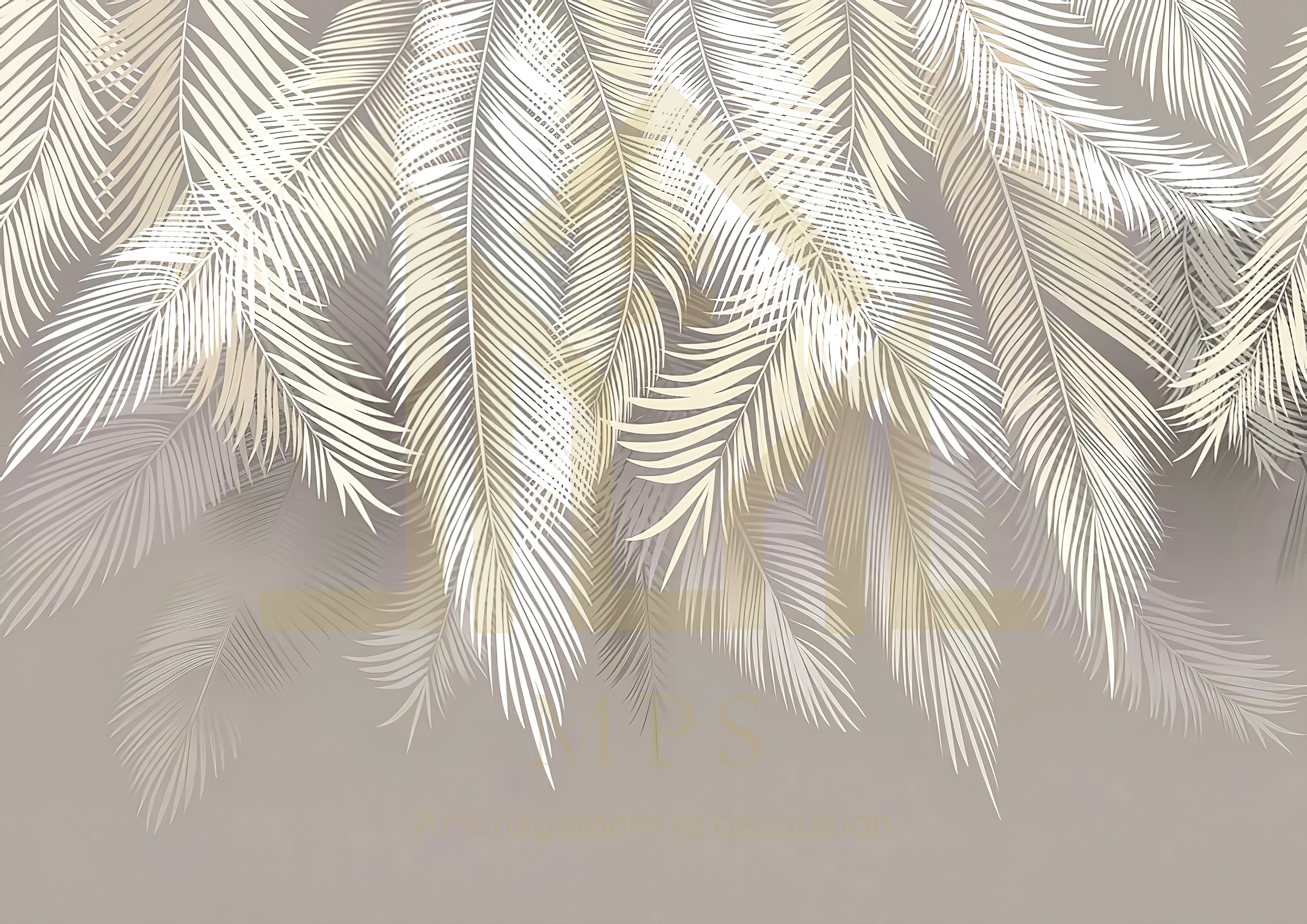 Poster personnalisé feuille tropicale